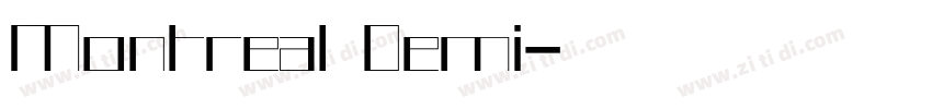 Montreal Demi字体转换